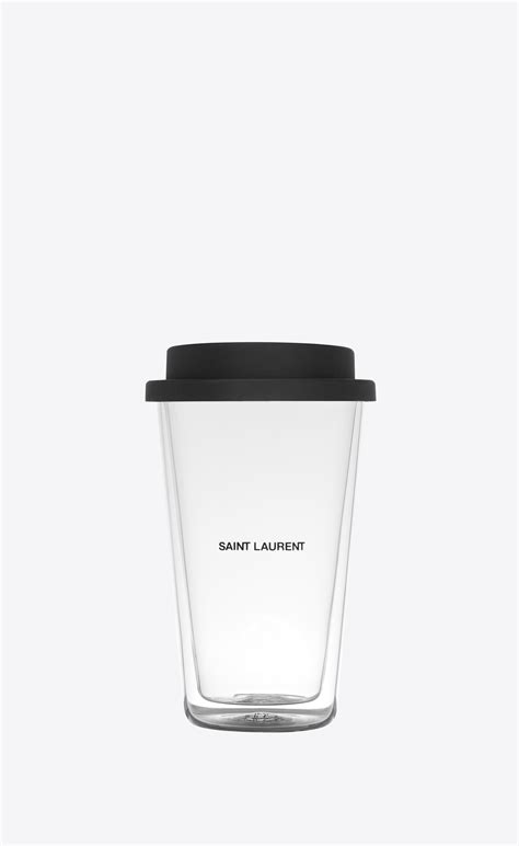 ysl coffee mug in glass